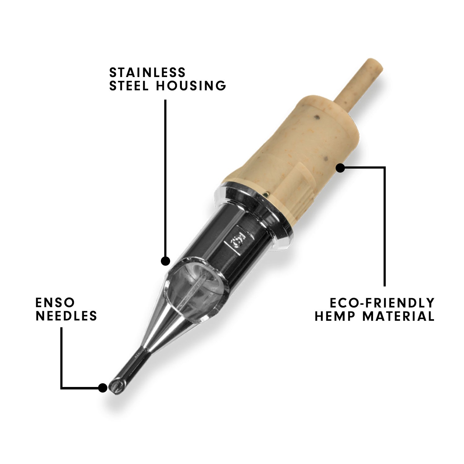 TATSoul Semi-Polished Long Taper ENSO Cartridges - 0.35mm