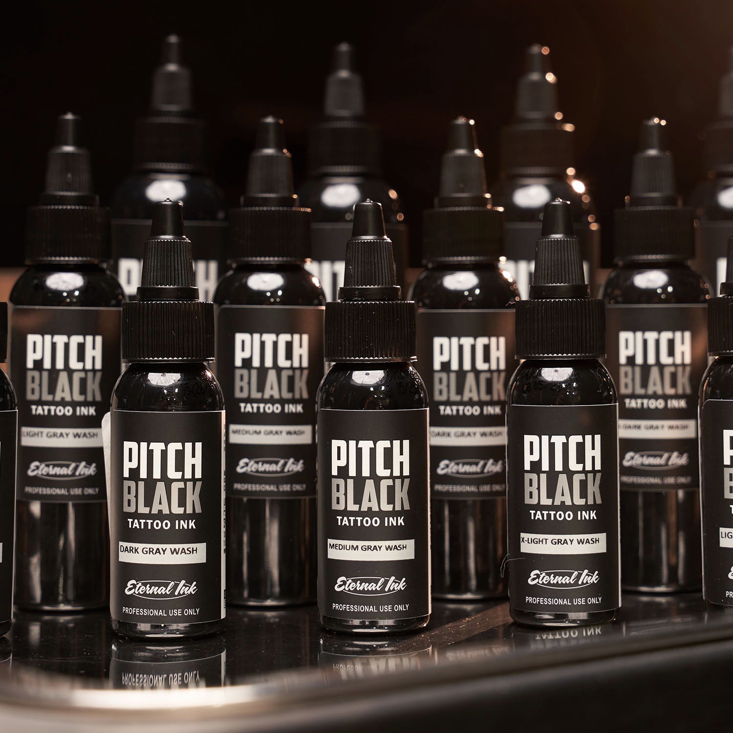 Eternal Ink - Pitch Black - Gray Wash Set