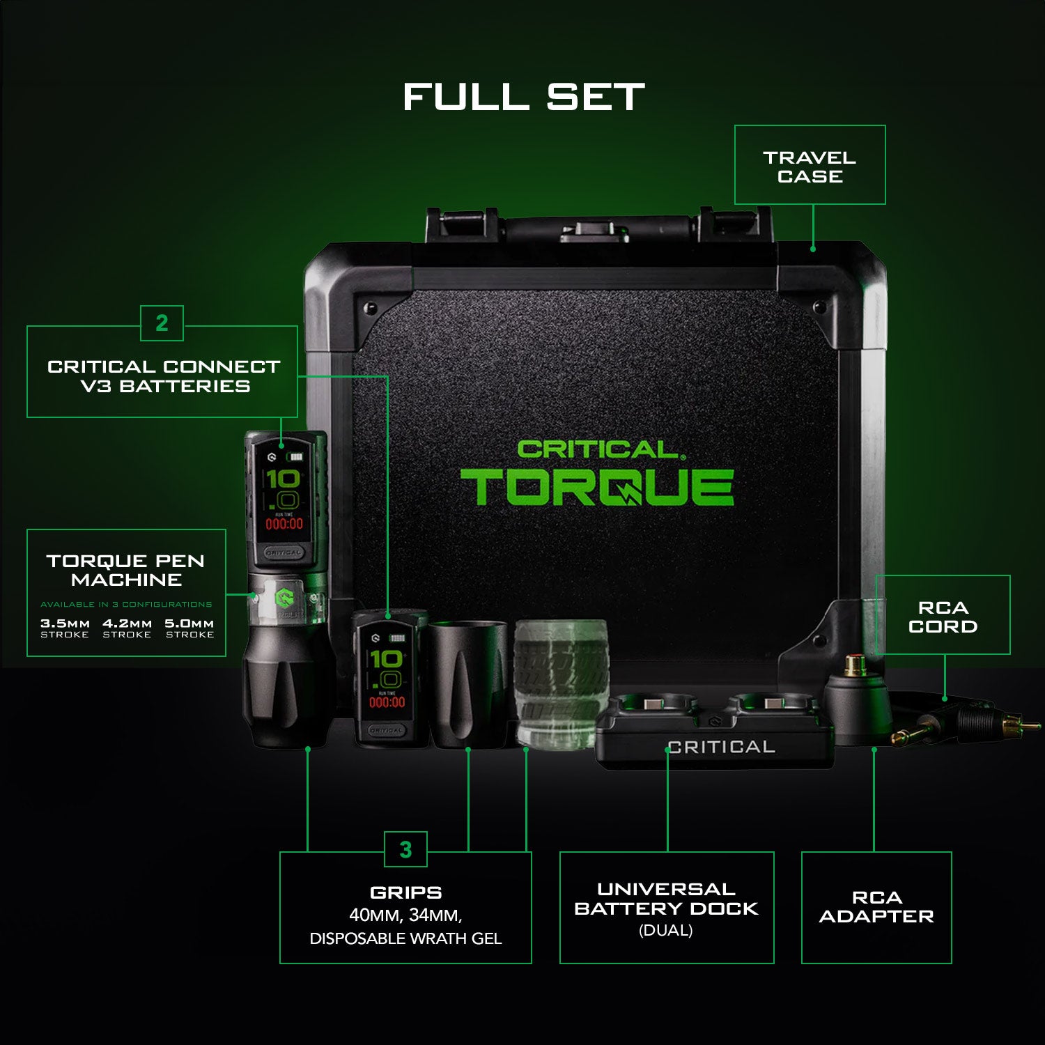 Critical Torque Wireless Tattoo Pen Machine