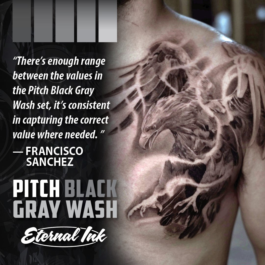 Eternal Ink - Pitch Black - Gray Wash Set
