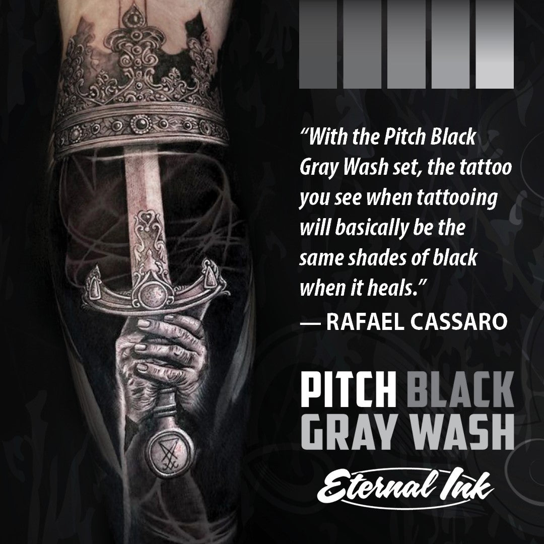 Eternal Ink - Pitch Black - Gray Wash Set