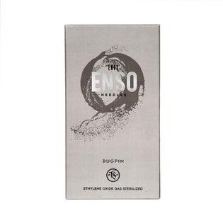 ENSO Bugpin Straight Liner tattoo needles on bar, available at TATSoul. 